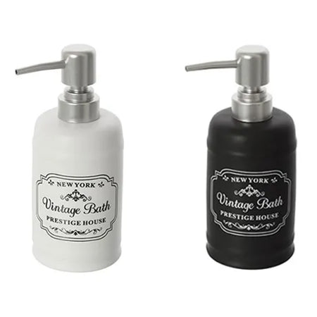 Dosasapone In Ceramica Modello New York Dim. Cm (Lxpxh):Ø8Xø8X18 Nero Brand Srl