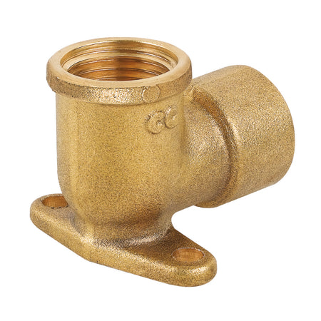 Raccordo Curvo Femmina Flangiato In Ottone Giallo Serie 1500 1/2 Pettinaroli