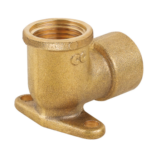 Raccordo Curvo Femmina Flangiato In Ottone Giallo Serie 1500 1/2 Pettinaroli