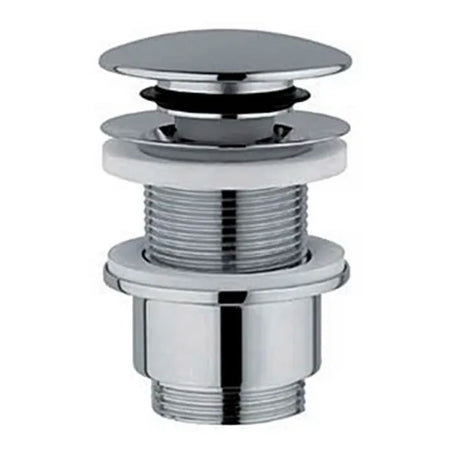 Piletta Clic Clak Con Tappo In Ottone Tonda Cromata Senza Troppo Pieno 11/4 Ningbo Lianhe Aihua Import And