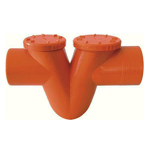 Sifone O-O Arancio In Pvc Ad Incollaggio Ø 100