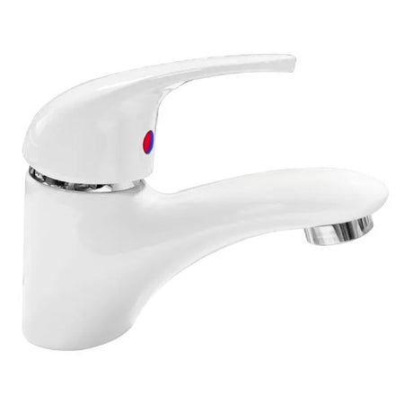 Rubinetto Miscelatore Monocomando Per Lavabo Serie Nettuno Bianco Scarico 11/4 Rubinetteria Paffoni Spa