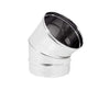Curva 45 ° Monoparete Acciaio Inox Aisi 304 Ee ¸300 Sp 05 Mm Europrofil Srl