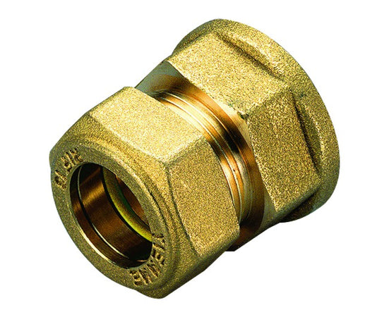 Raccordo Diritto Femmina Per Gas Con Tenuta O-Ring Per Tubo Rame Modello 1350 3/4 Ø18 Tiemme Raccorderie Spa