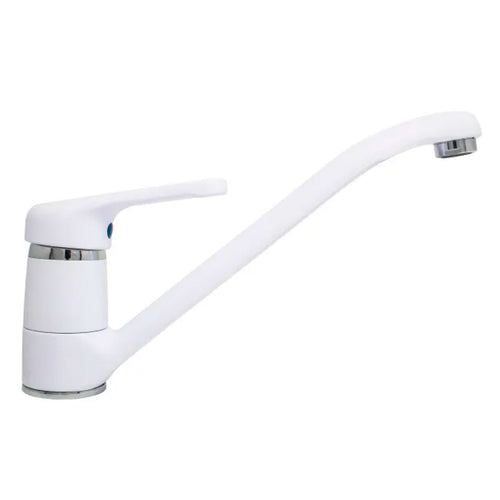 Rubinetto Miscelatore Monocomando Per Lavello Bianco Serie Nettuno Bianco Lucido 3/8 Rubinetteria Paffoni Spa
