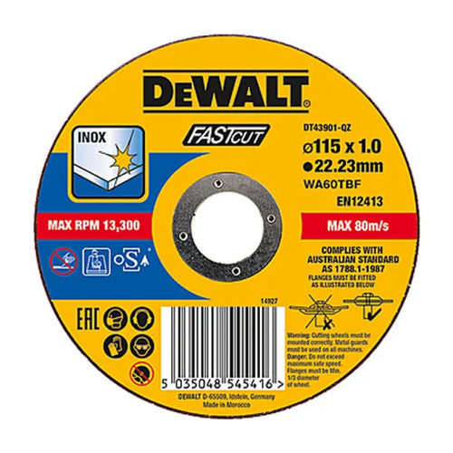 Disco Piatto Per Taglio Inox - Fast Cut Ø230 Mm Sp 1,9 Mm Black & Decker Italia