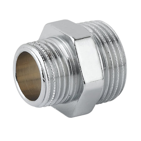 Raccordo Diritto Ridotto Maschio In Ottone Cromato Modello 1500 1/2X3/8 Tiemme Raccorderie Spa