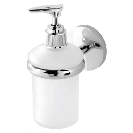 Dosasapone In Acciaio Cromato Modello Bora Dim. Cm(Lxh):Ø5X21 Cromo Idroweb