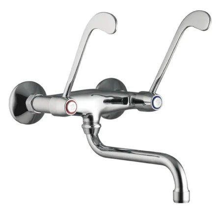 Gruppo Lavello A Muro Con Leva Clinica 1/2 Porta & Bini Rubinetterie Snc