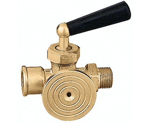 Rubinetto Porta Manometro 3 Vie 3/8 Caleffi Spa