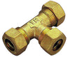 Raccordo A T Intermedio Con Tenuta O-Ring Per Tubo Rame Modello 1300 Ø14 Tiemme Raccorderie Spa