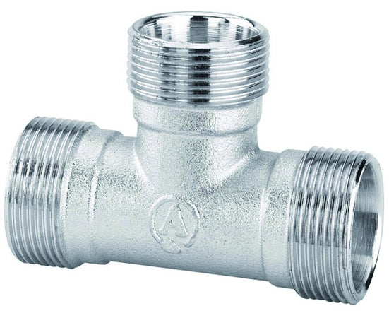 Raccordo A T Intermedio In Ottone Cromato Ø18 C/Kit Rame M 24X19 Arteclima S.R.L.