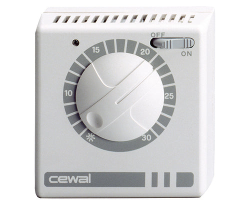 Termostato Ambiente Elettromeccanico A Membrana Modello Rq 250 V Cewal Spa
