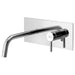 Rubinetto Miscelatore Monocomando Per Lavabo Incasso 2 Fori Con Bocca A Muro Serie Stick 1/2 Rubinetteria Paffoni Spa