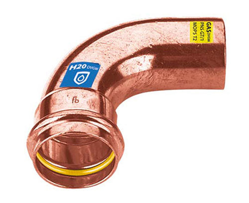 Raccordo Curvo Rame 90 ° A Pressare Maschio Femmina Serie Frabopress Kombi Ee ?35 Fra-Bo Spa