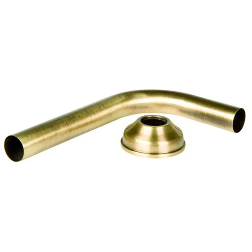 Tubo Curvo 90° Per Wc Con Rosone Colorato Ãe¸30X150X250 Ramato Porta & Bini Rubinetterie Snc