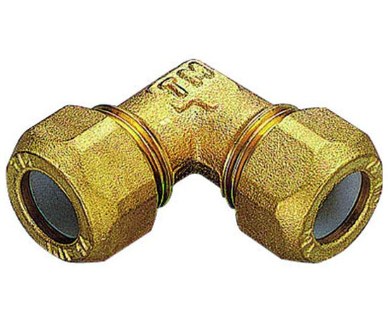 Raccordo Curvo Intermedio Con Ogiva In Ptfe Per Tubo Rame Modello 1200 3/4 Ø16 Tiemme Raccorderie Spa