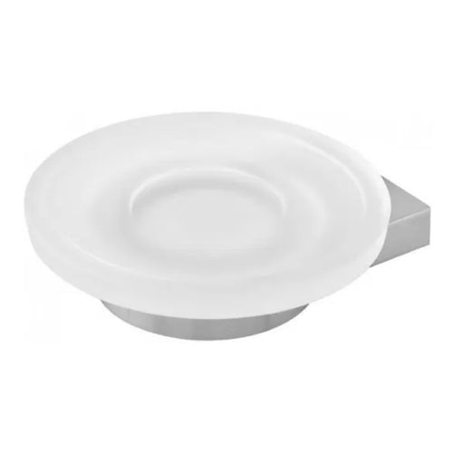 Portasapone In Acciaio Cromato Modello Futura Dim. Cm (Lxp): Ø10X15 Cromo Idroweb