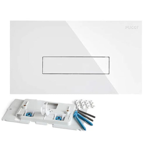 Placca 1 Tasto Modello Sara 28 Bianca Pucciplast Srl