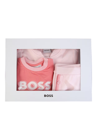 Hugo Boss Completo Bambina T-shirt, pantaloni e cardigan da bambino