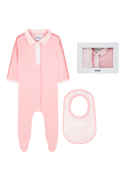 Hugo Boss Completo Bambina Set pigiama e bavaglino da bambino