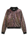 KARL LAGERFELD Bomber Bambina Karl Lagerfeld con paillettes ricamate da bambino
