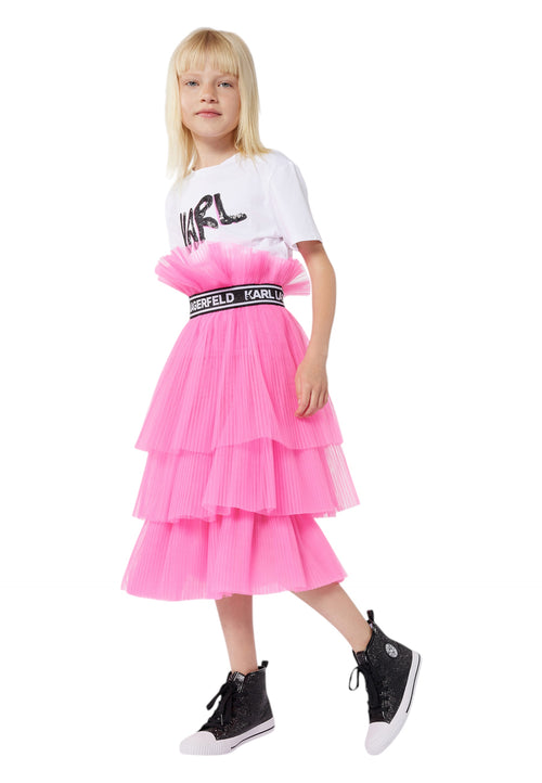 KARL LAGERFELD Gonna Bambina Karl Lagerfeld midi stile tutu da bambino