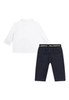 KARL LAGERFELD Completo Bambino unisex Karl Lagerfeld Set camicia e pantalone da bambino