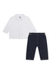 KARL LAGERFELD Completo Bambino unisex Karl Lagerfeld Set camicia e pantalone da bambino