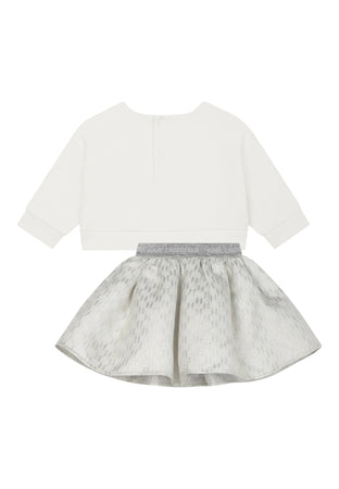 KARL LAGERFELD Completo Bambina Karl Lagerfeld set di stampa monogramma da bambino