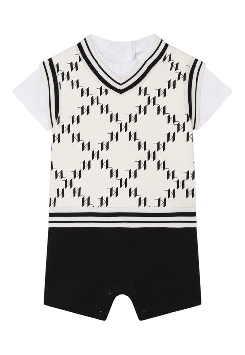 KARL LAGERFELD Completo Bambino unisex Karl Lagerfeld Tutina da cerimonia 3-in-1 da bambino