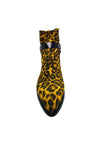 ROCCO P Scarpe Donna Rocco P Stivaletto con tacco leopardato-Chiusura a cerniera nel retro caviglia-Accessorio anello laterale da donna