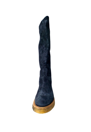 ROCCO P Scarpe Donna Rocco P Stivaletto dal ginocchio scamosciato -Suola in gomma-Chiusura con cerniera. da donna