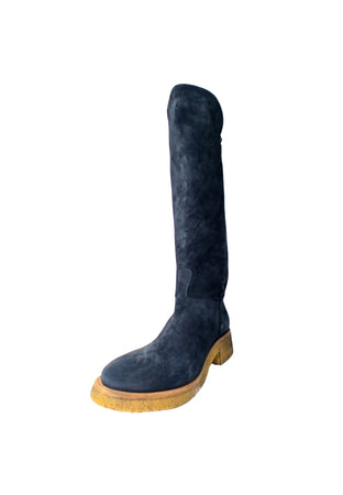 ROCCO P Scarpe Donna Rocco P Stivaletto dal ginocchio scamosciato -Suola in gomma-Chiusura con cerniera. da donna