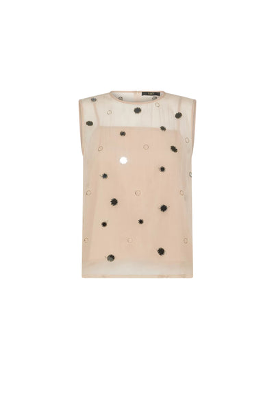 SEVENTY Top Donna Seventy ricamato con specchietti da donna