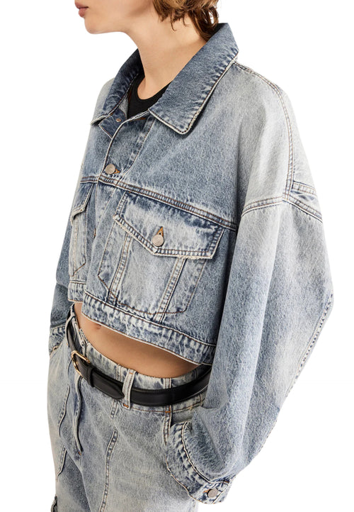 ERIKA CAVALLINI Giacchino Donna denim chiaro da donna