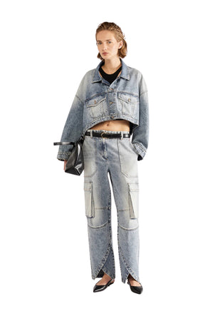 ERIKA CAVALLINI Giacchino Donna denim chiaro da donna