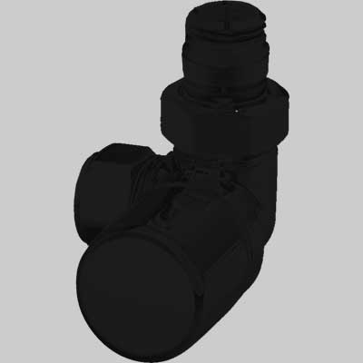 Valvola D'Arredo Ad Angolo Termostatizzabile Dx High Style B Antracite 1/2 X 2419 Arteclima