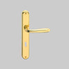 Maniglia 'Goccia' Con Placca Col. Oro Lucido - Interasse 90 Mm