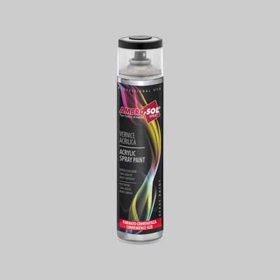 Bomboletta Spray Acrilico Universale 600 Ml Nero Opaco Ral 9005 - 6 Pezzi- Ambrosol