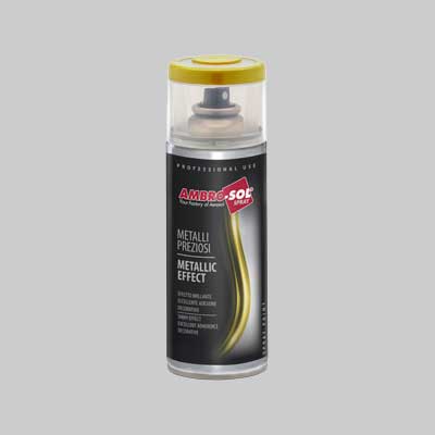 Bomboletta Spray Metalli Preziosi 400 Ml - Effetto Oro Moderno - 6 Pezzi- Ambrosol