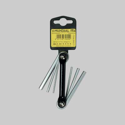 Set Chiavi Esagono Mundial 2 - 2,5 - 3 - 4 - 5 - 6 Mm - Mundial