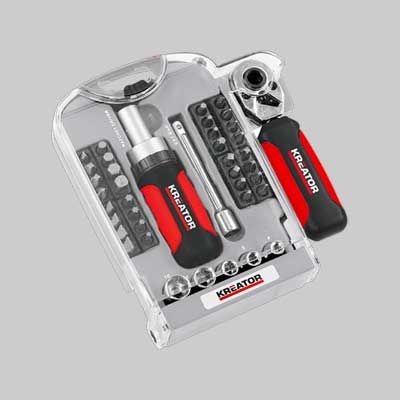 Serie Inserti Con Cricchetto 40 Pezzi