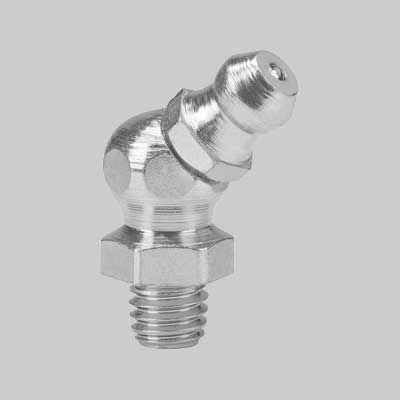 Ingrassatore Tipo Hydraulik A 45 ° 'Blister' M6X1 - 10 Pezzi- Pressol