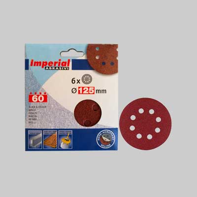 Disco Abrasivo Velcrato 'Fai Da Te' Ø 115 Mm - Grana 40 - 6 Pezzi - Imperial Abrasivi