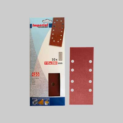 Foglio Abrasivo 115X280 Mm Grana 120 - 10 Pezzi - Imperial Abrasivi