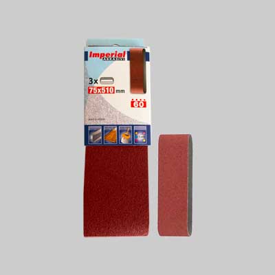 Nastro Abrasivo 75X510 Mm Grana 60 - 3 Pezzi - Imperial Abrasivi