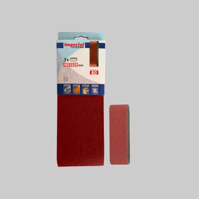 Nastro Abrasivo 105X620 Mm Grana 80 - 3 Pezzi - Imperial Abrasivi