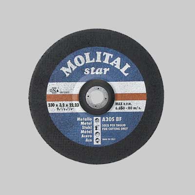 Disco Da Taglio Per Ferro Ø 115X3,2 Mm - 50 Pezzi- Molital