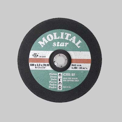 Disco Da Taglio Per Marmo Ø 230X3,2 Mm - 25 Pezzi- Molital